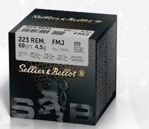 Amunicja kulowa Sellier & Bellot kal. 223Rem. FMJ 69 grs 