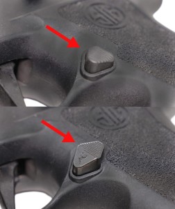 Powiekszony przycisk zrzutu magazynka P320