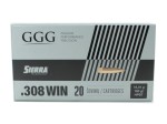 Amunicja kulowa GGG .308 Win. HPBT GPX17 190grn, 12,31G SIERRA