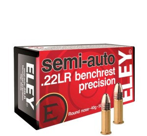 Amunicja bocznego zapłonu Eley Semi-Auto Benchrest precision 22 lr  