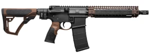 Karabinek AR-15 Daniel Defense DDM4 MK18 LAW TACTICAL 10,3cala RTS II, FDE kal. . 223 Rem / 5,56 NATO