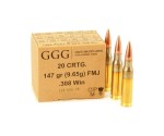 Amunicja kulowa GGG .308 Winchester FMJ 147 gr